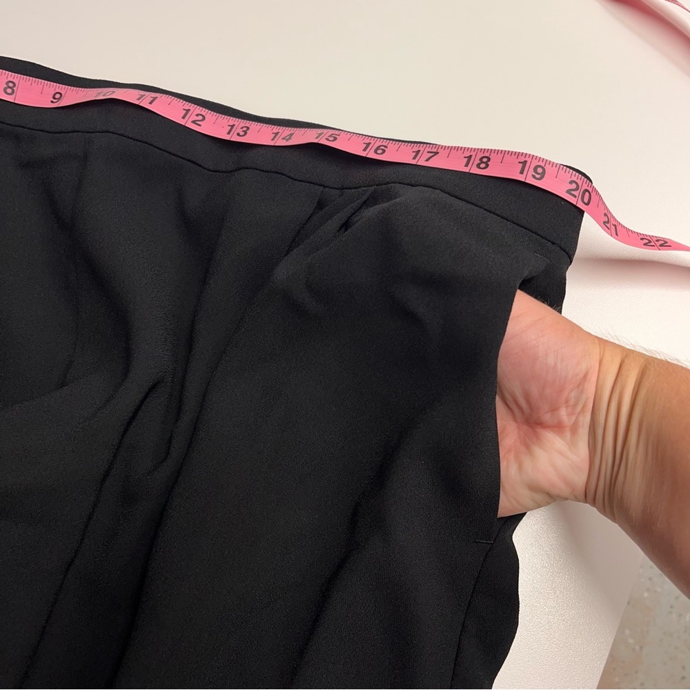 Imperfect J. Crew 365 Black Elastic Waist Pants pocket shirt classic black pants - Picture 3 of 14